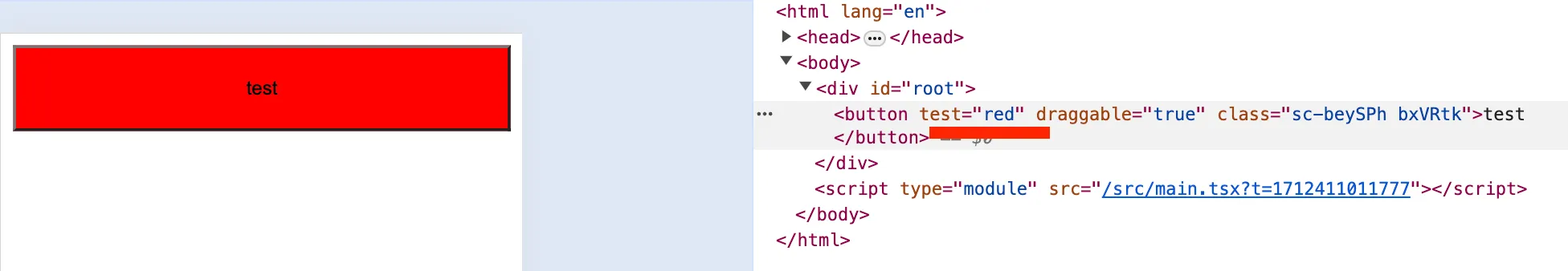 Non standard attribute style